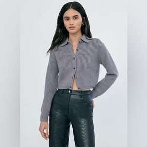 Aritzia Wilfred Nextdoor Sweater in Medium Heather Gray S